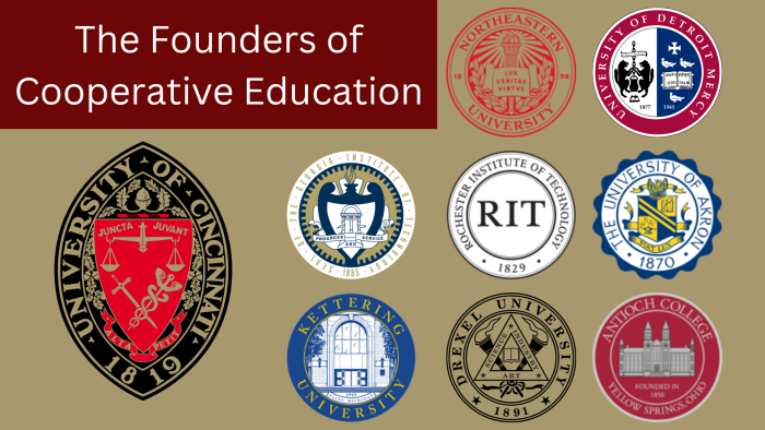college logos of founders of co-op